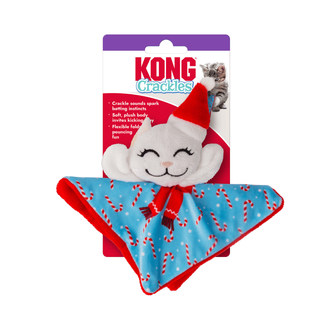 Kong Holiday Crackles Santa Kitty