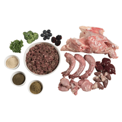 Raw ingredients of Paleo Ridge Plus Totally Chicken