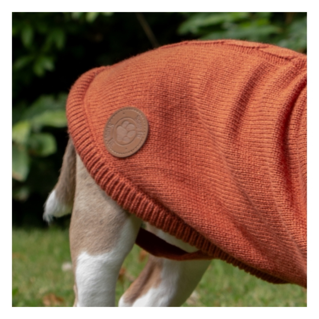 Ancol Cable Knit Jumper Terracotta