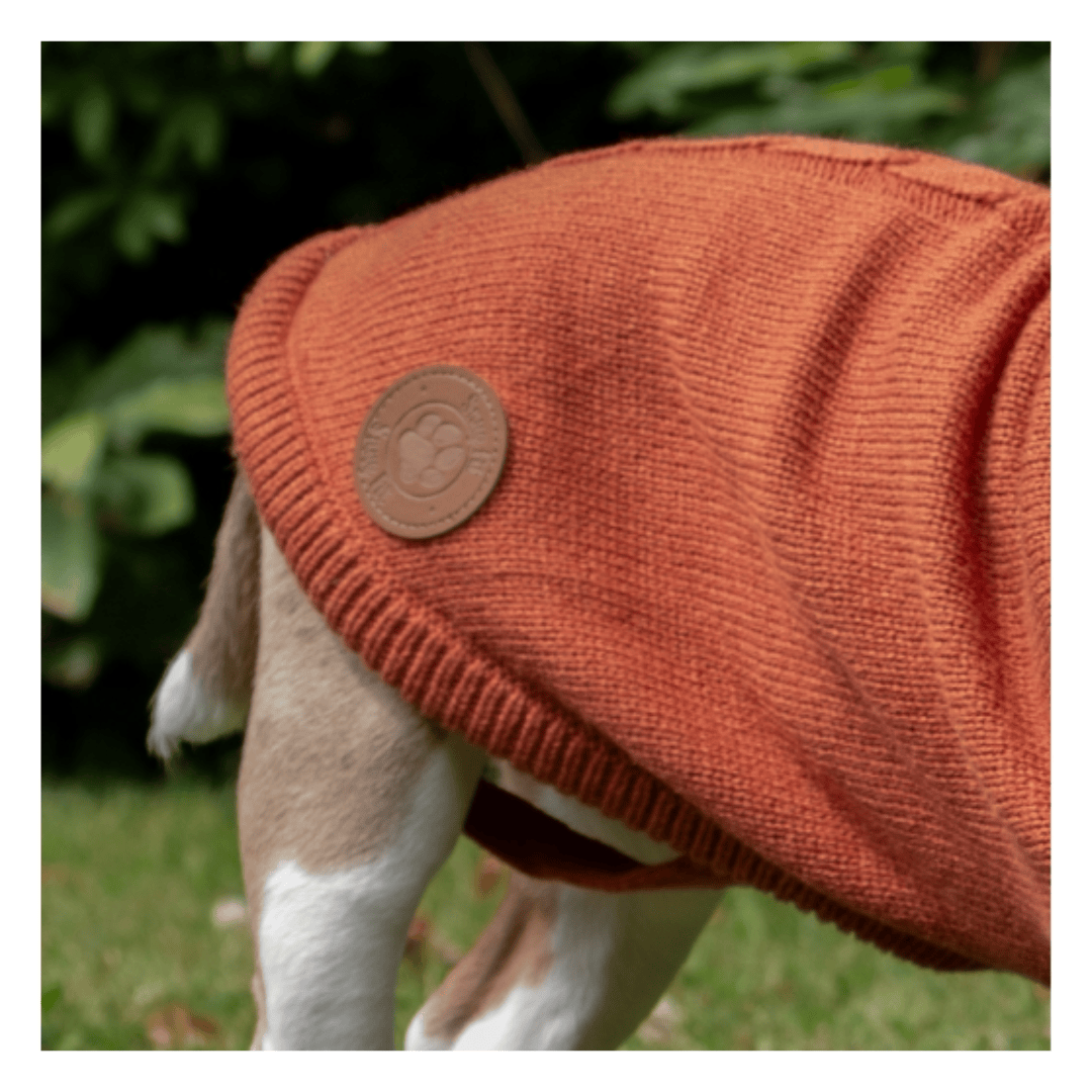 Ancol Cable Knit Jumper Terracotta