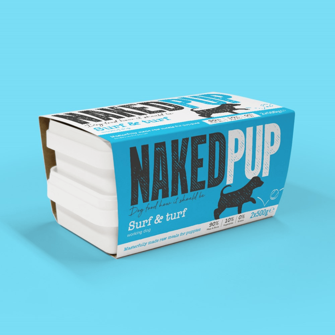Naked Pup Surf N Turf