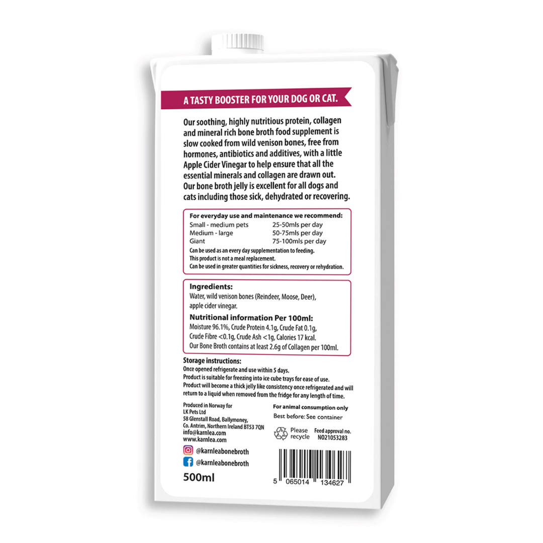 Karnlea Venison Bone Broth for Dogs and Cats