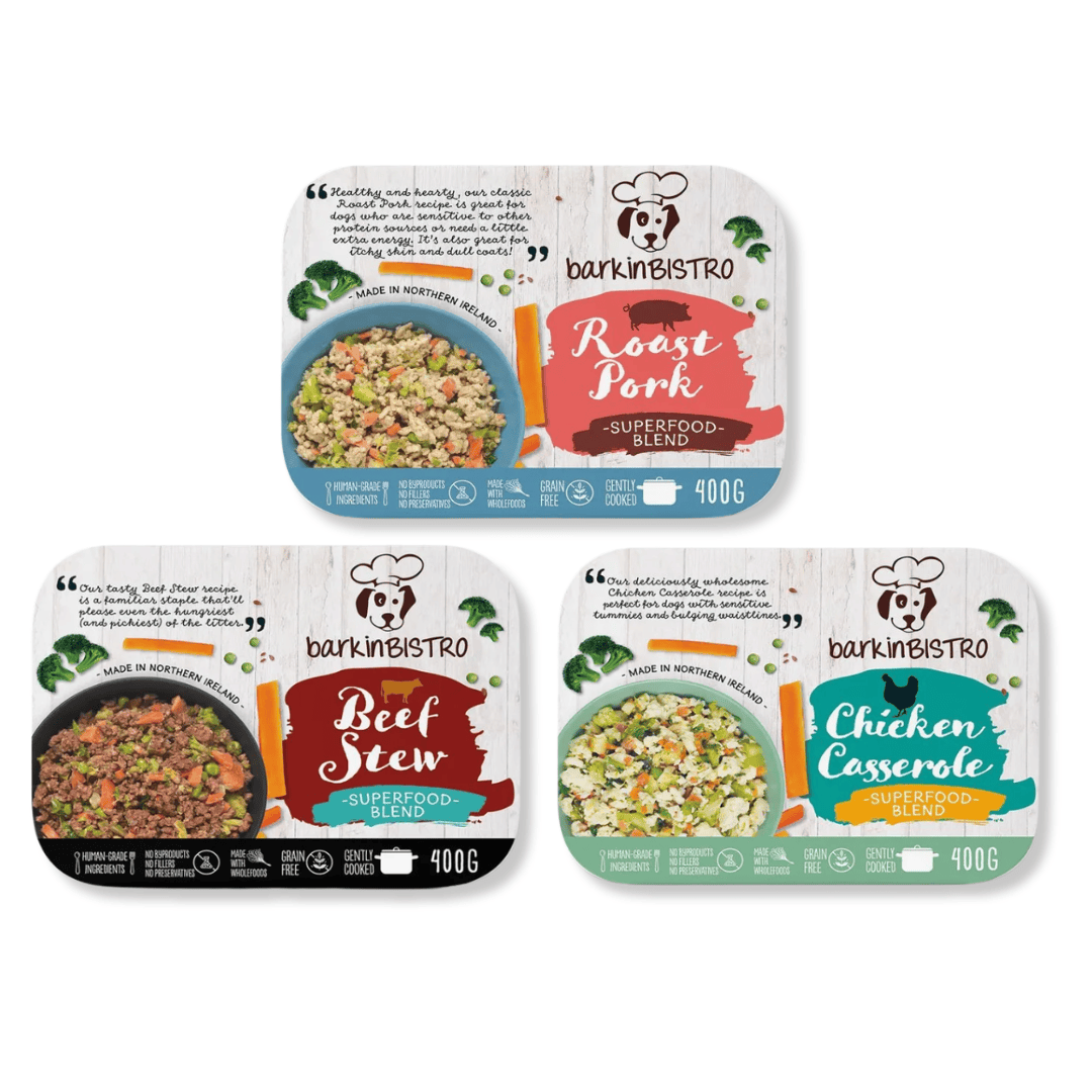 Barkin Bistro Cooked Dog Food Mixed Box