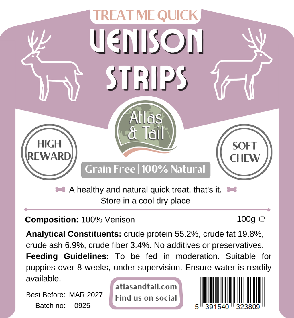 Venison Strips 100g