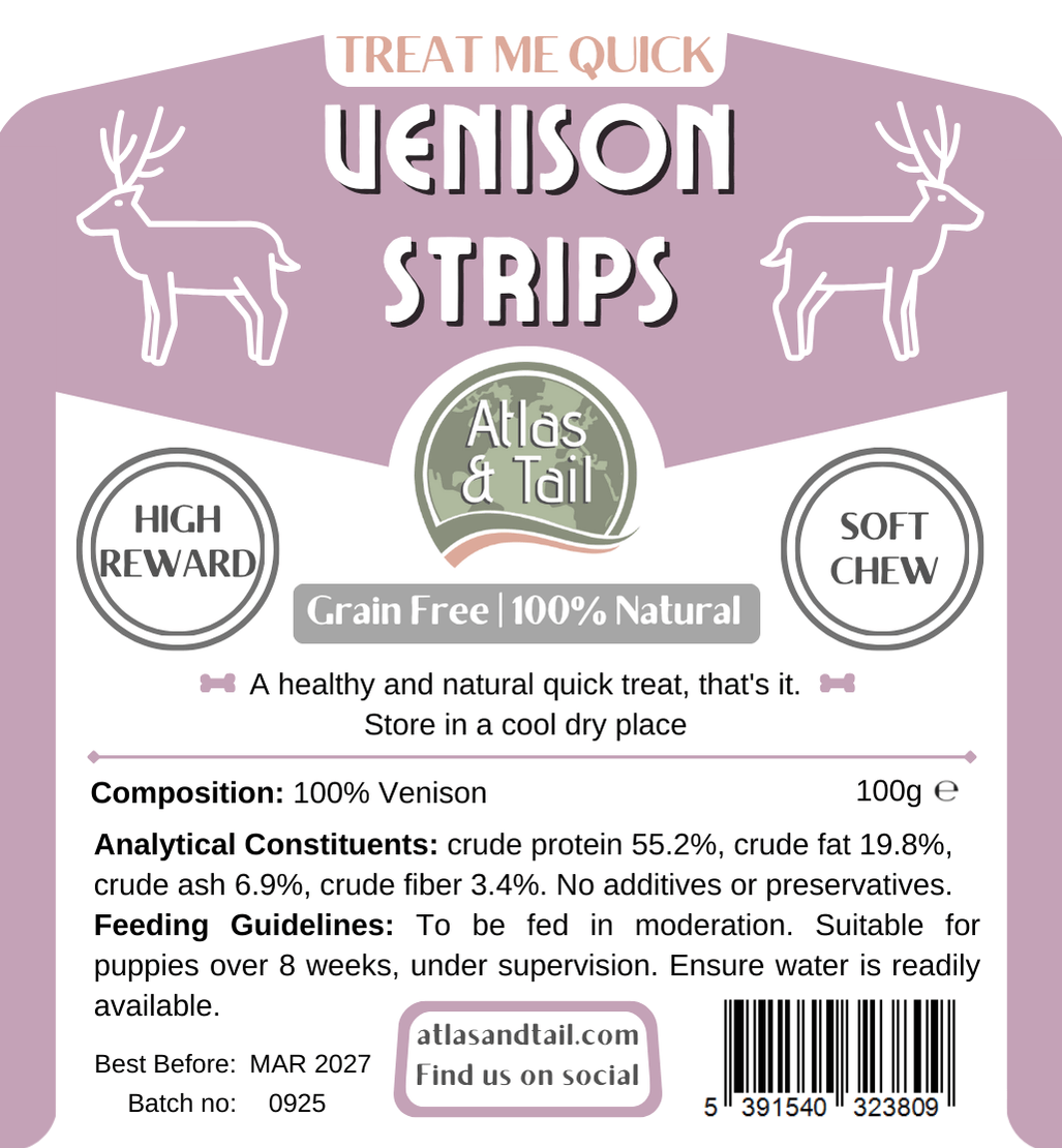 Venison Strips 100g