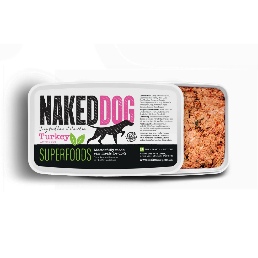 Naked Dog Raw Superfood Turkey 1kg