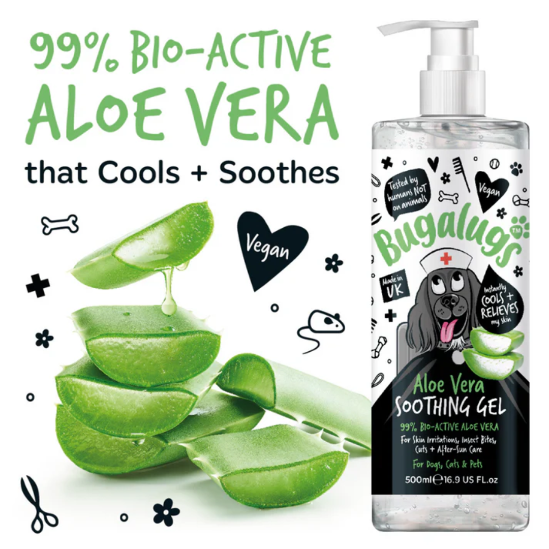 Infographic from the Bugalugs website of their Aloe Vera gel.