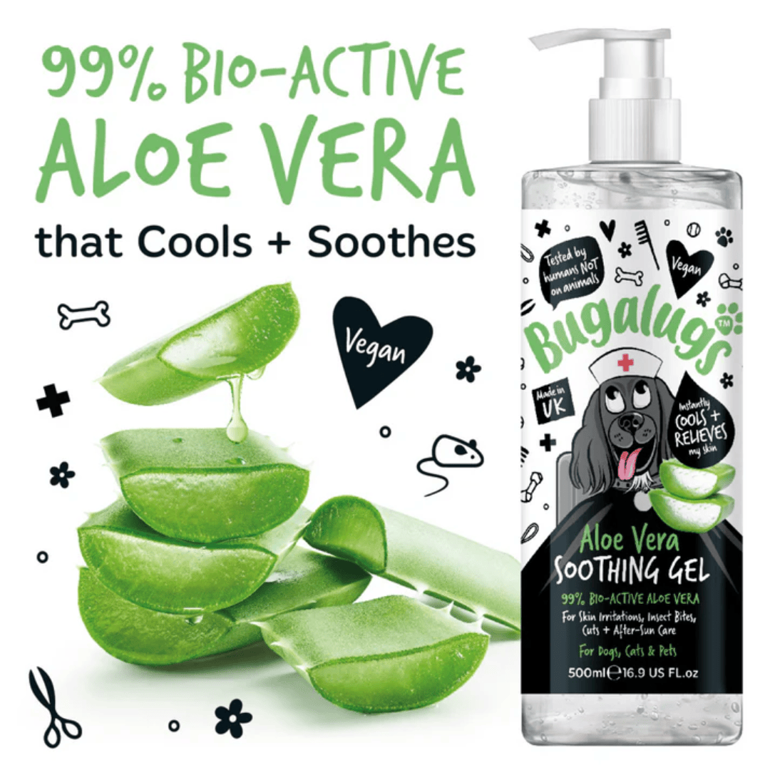 Infographic from the Bugalugs website of their Aloe Vera gel.