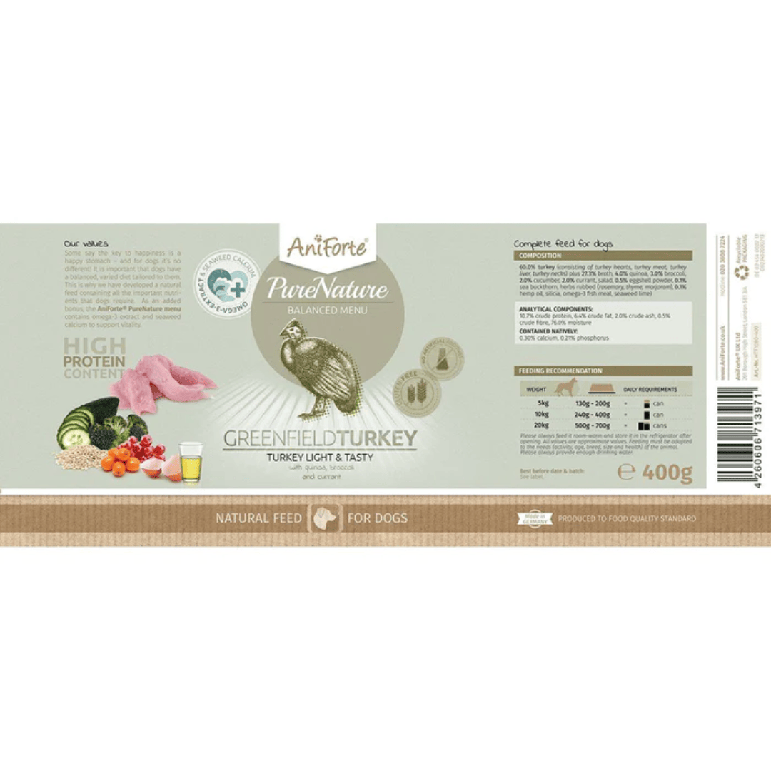 AniForte PureNature Turkey Wet Food