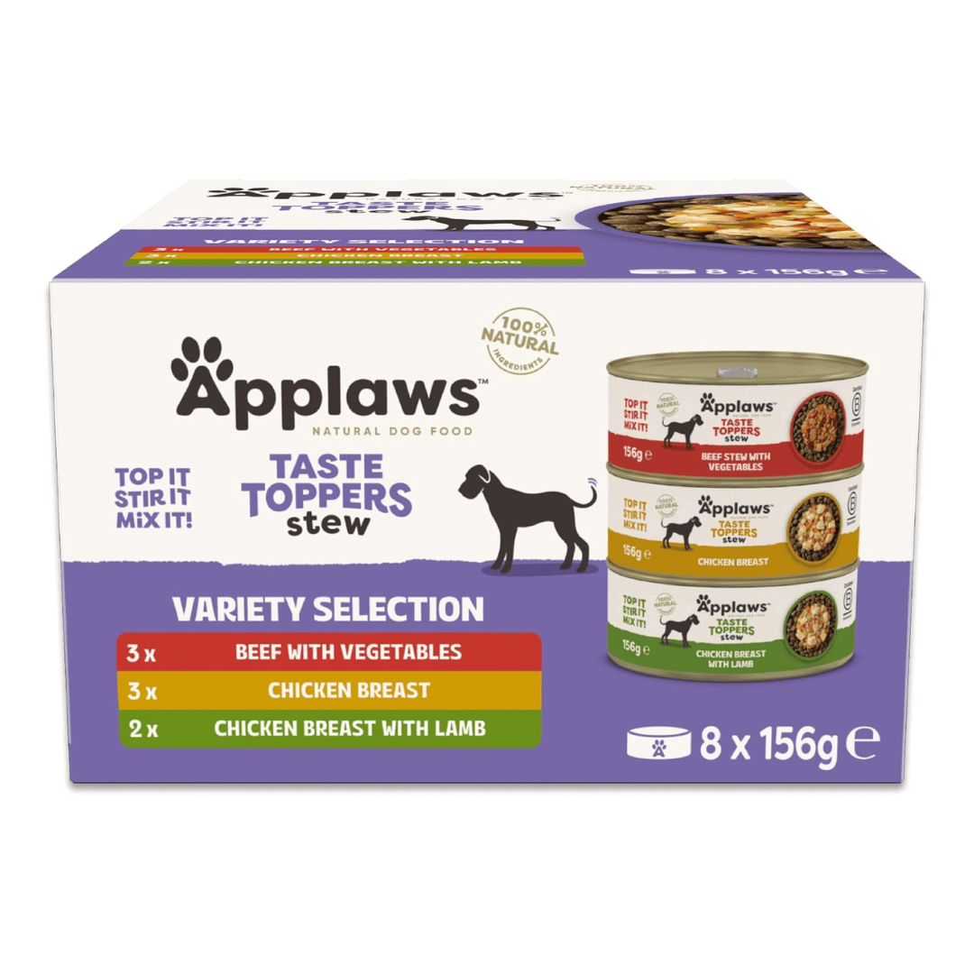 Applaws Dog Taste Toppers Stew Multipack - Variety Collection 8 x 156g
