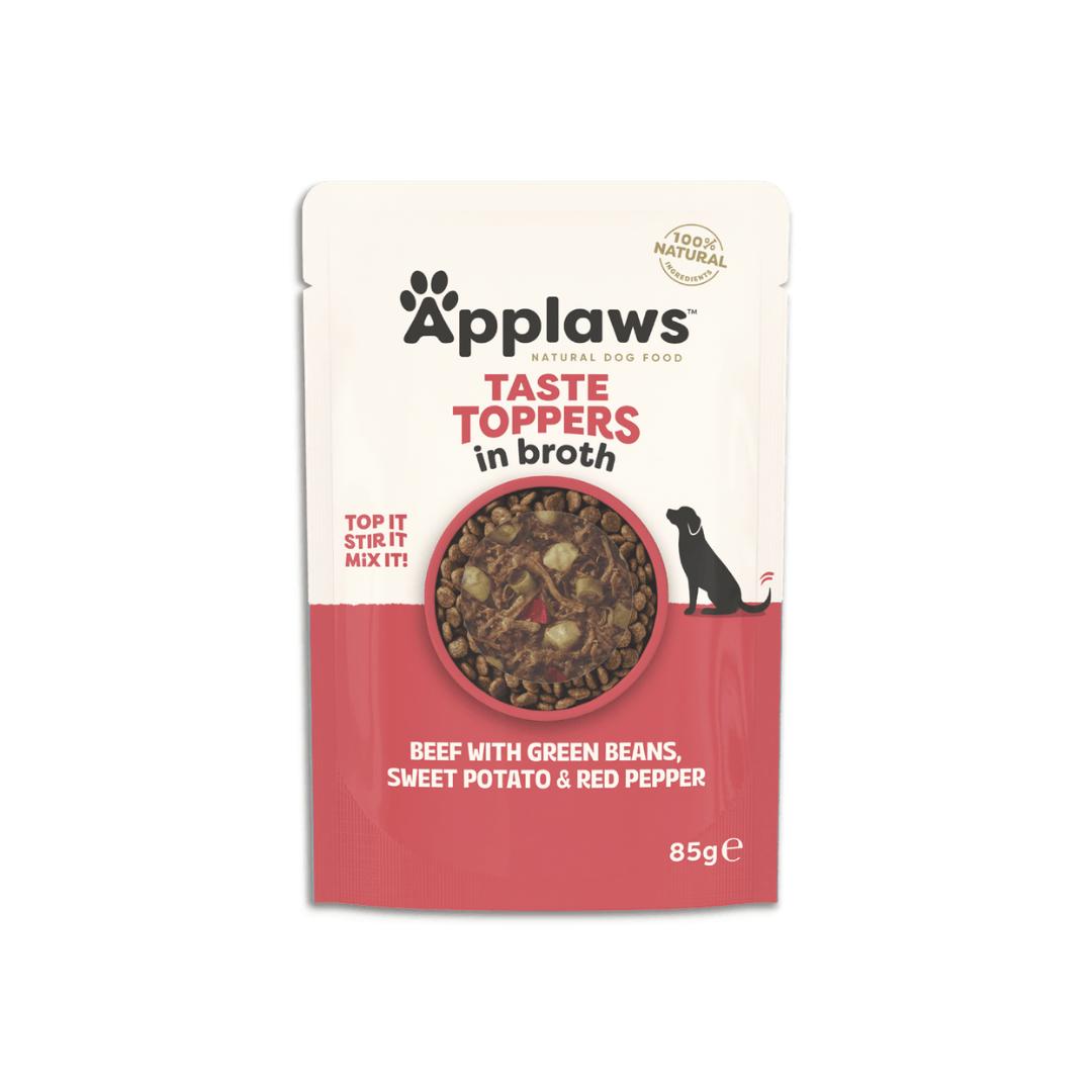 Applaws Dog Taste Toppers in Broth - Beef and Veg Pouch