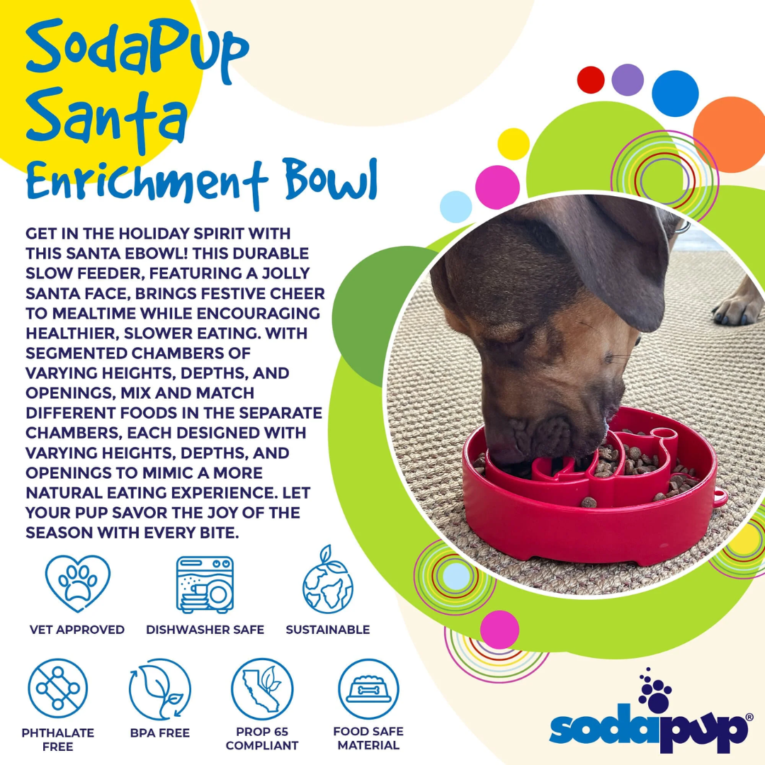 SodaPup Santa eBowl Slow Feeder