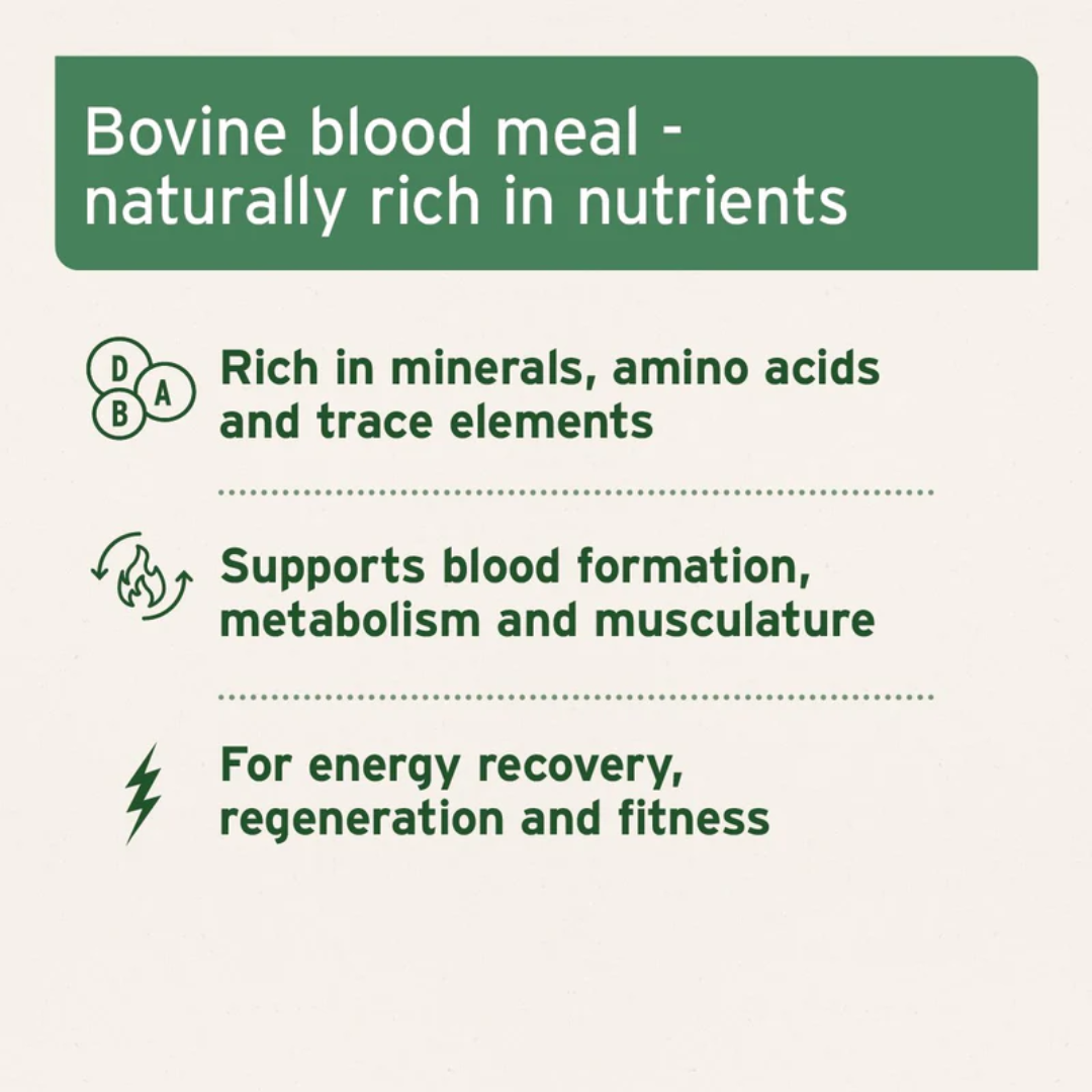 Some of the key benefits for the Aniforte Bovine Blood Powder 250g