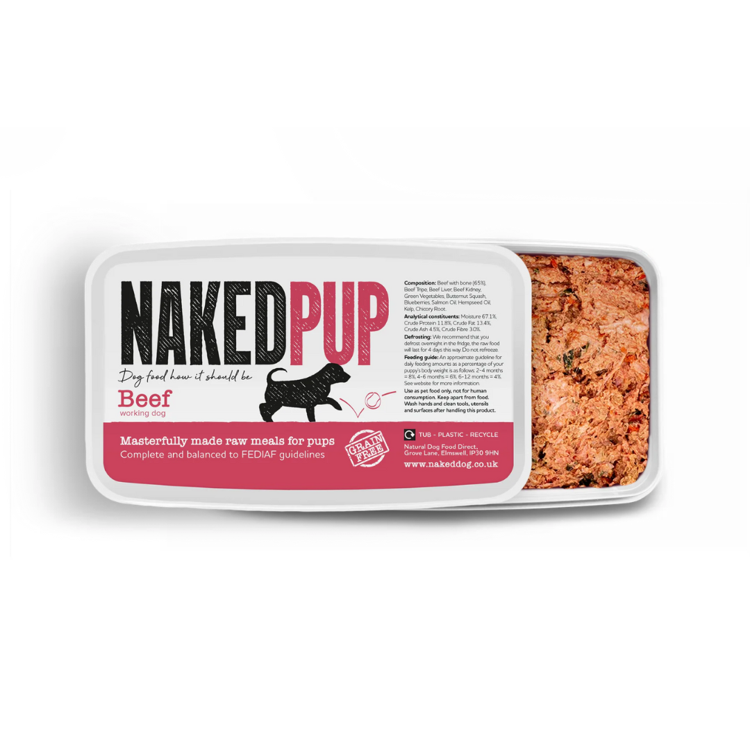 Naked Pup Raw Beef 1kg
