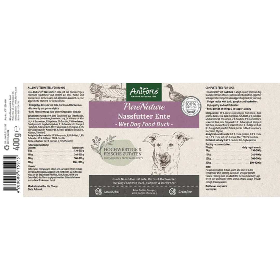 AniForte PureNature Duck Wet Food