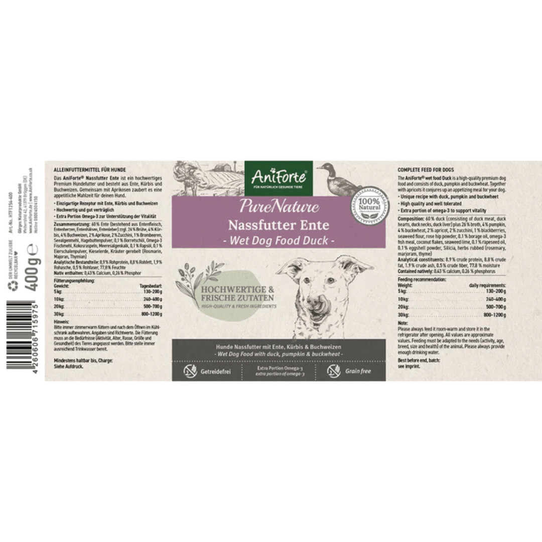 AniForte PureNature Duck Wet Food