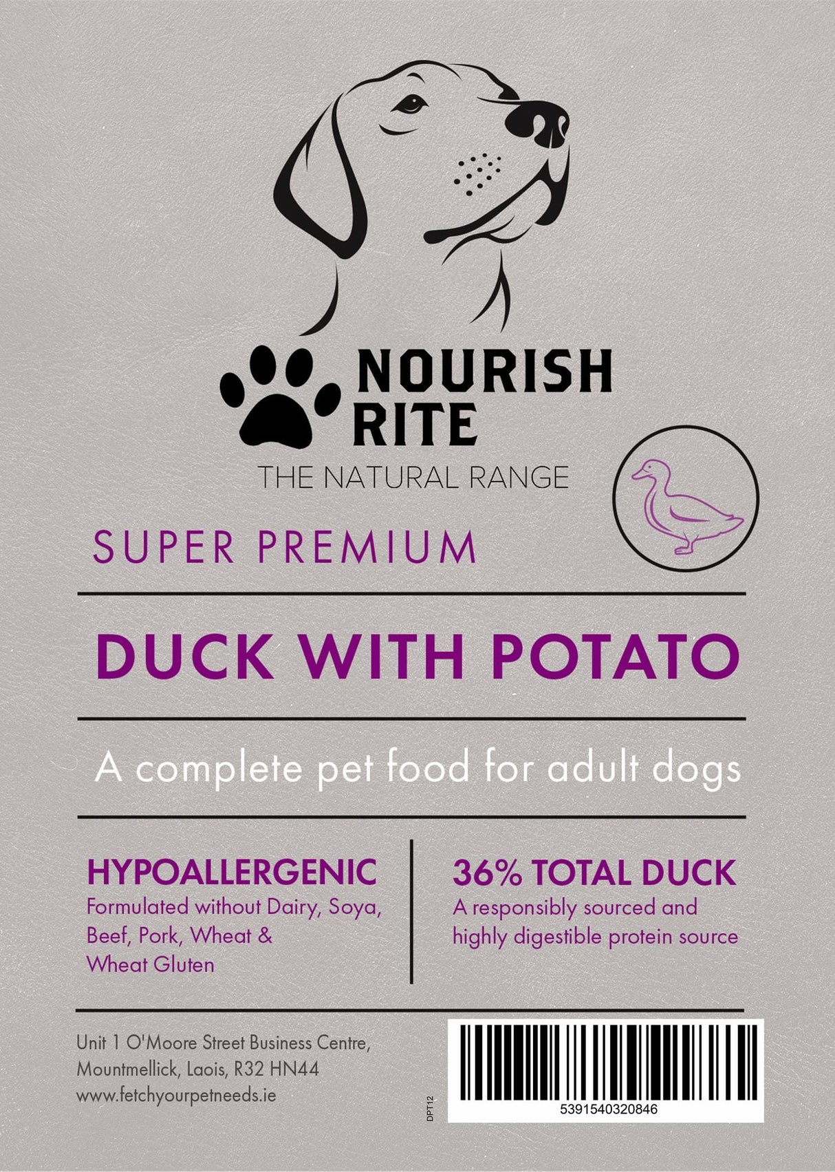 Nourish Rite Premium Adult Duck and Potato
