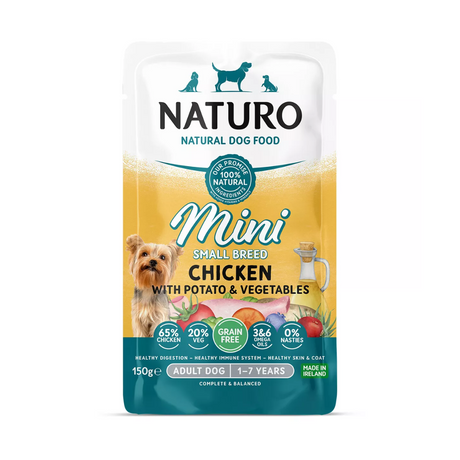 Naturo Mini Grain Free Chicken, Veg & Potato Pouch