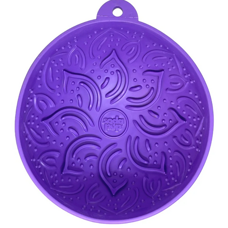 SodaPup Garden of Eatin' Tipsy Bowl against a white background. This is the purple colour option.