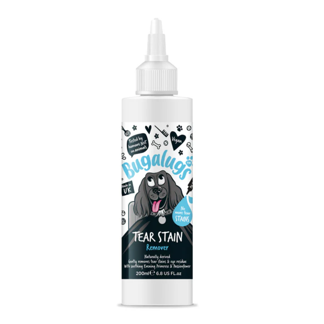 Bugalugs Tear Stain Remover 200ml against a white background