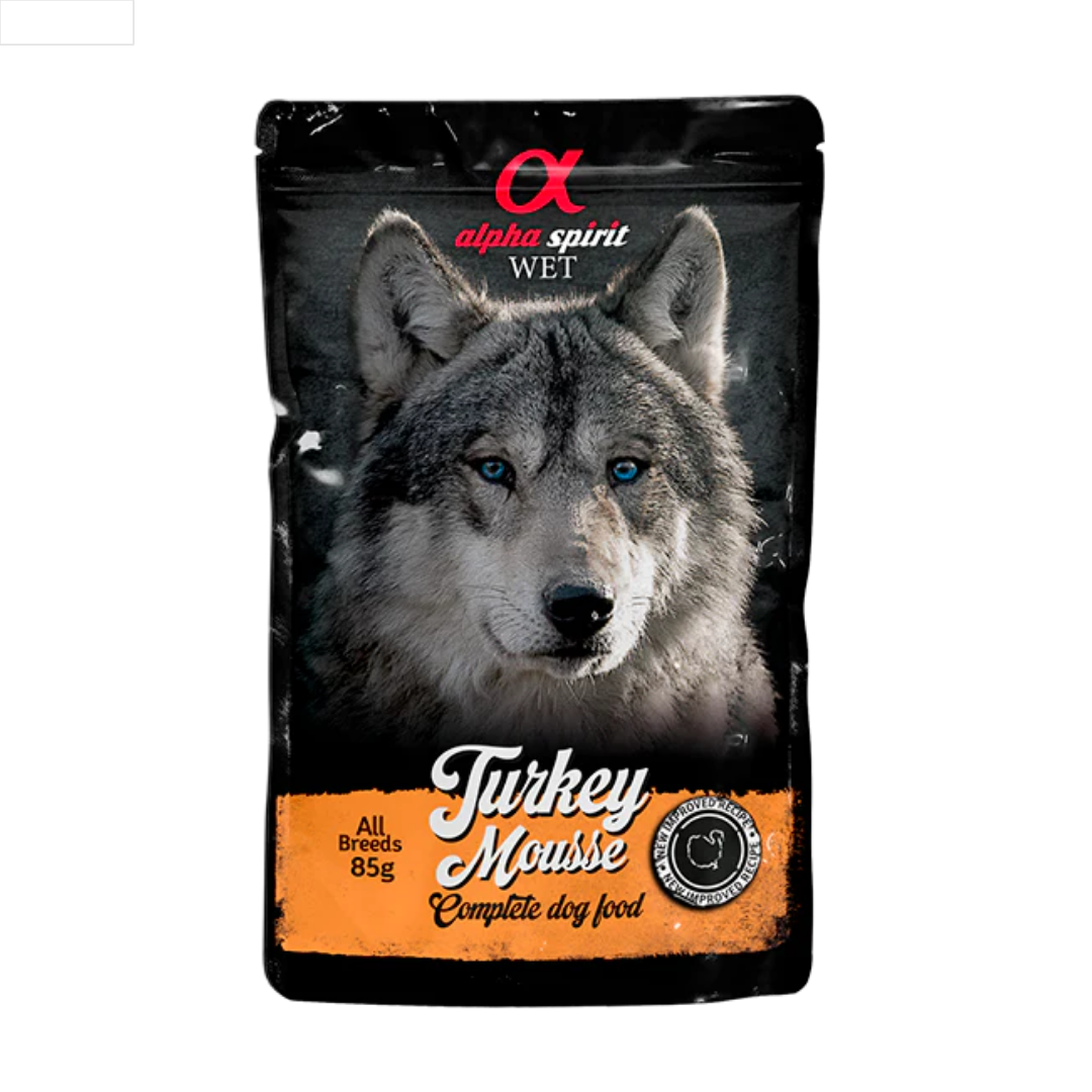 Alpha Spirit Turkey Mousse Dog Food