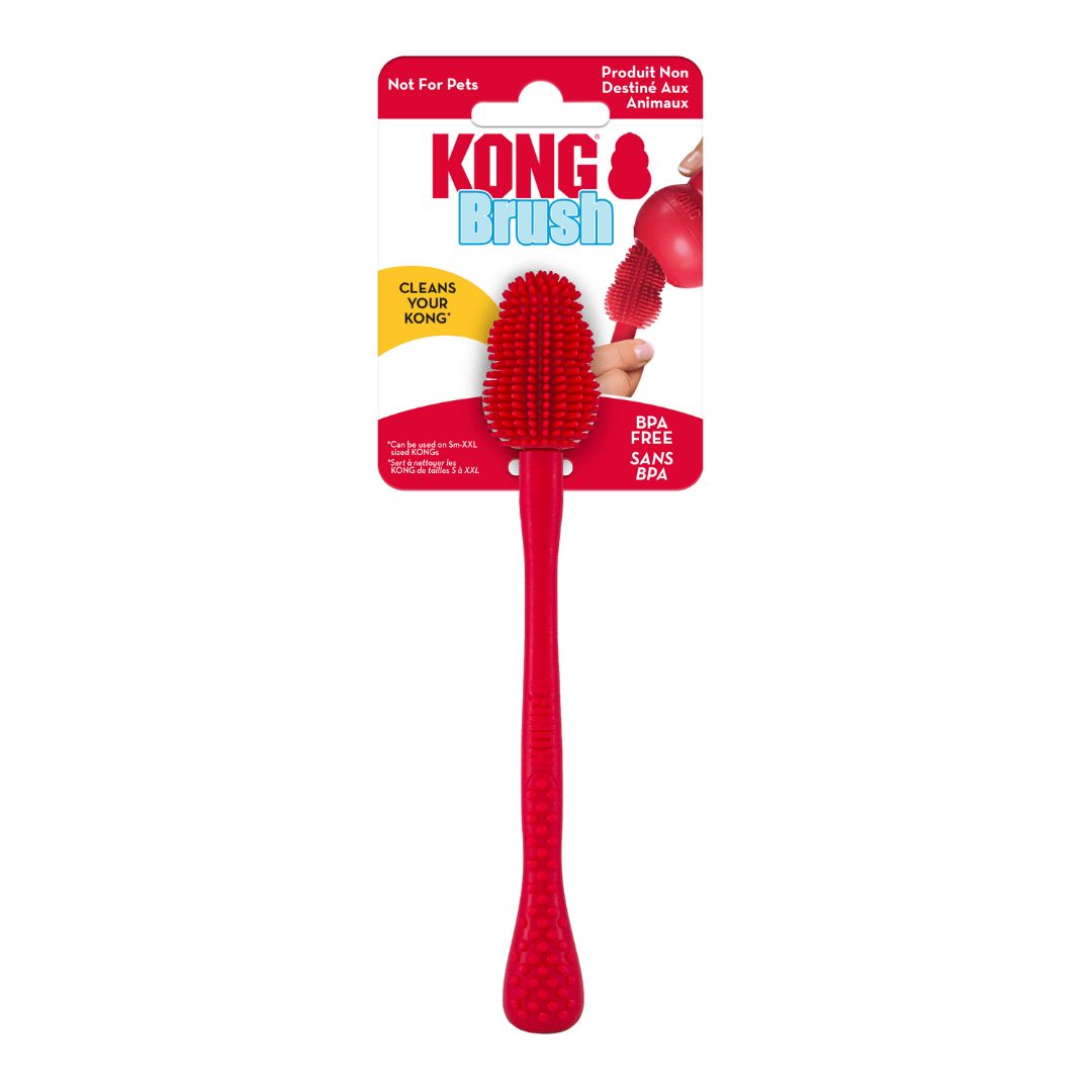 Kong Cleaning Brush on cardboard display backing.