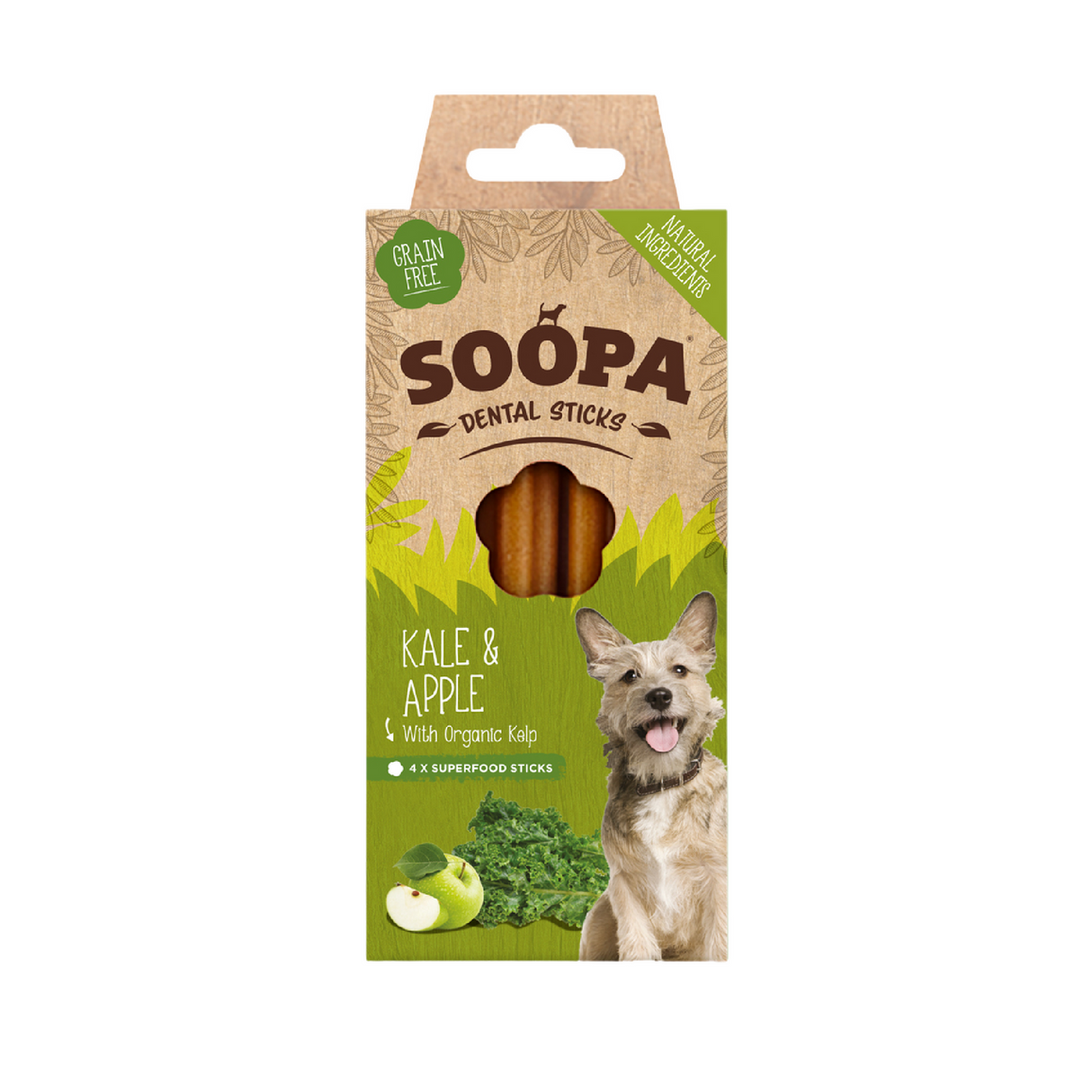Soopa Kale and Apple Dental Sticks