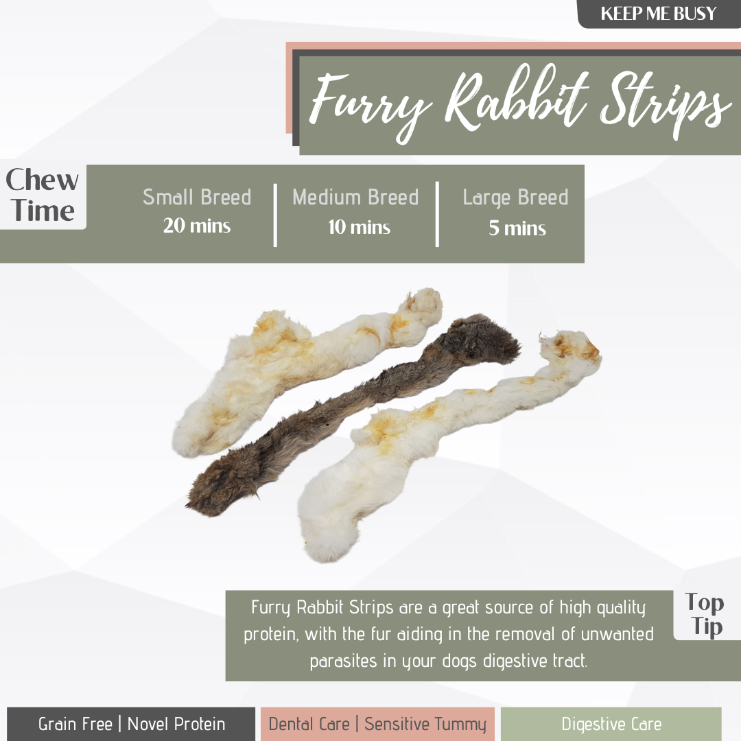 Furry Rabbit Strips 250g