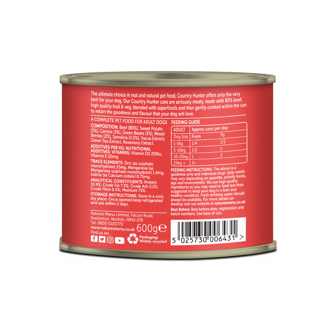 Country Hunter Beef with Superfoods 600g Tin