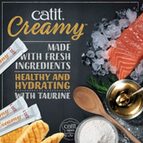 Catit Creamy Lickable Cat Treat - Salmon and Prawn