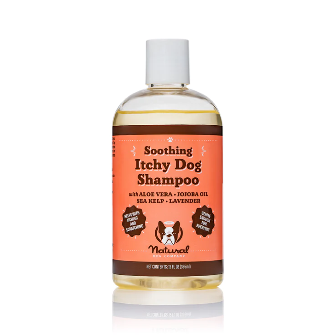 Bottle of Natural Dog Company Itchy Dog Shampoo