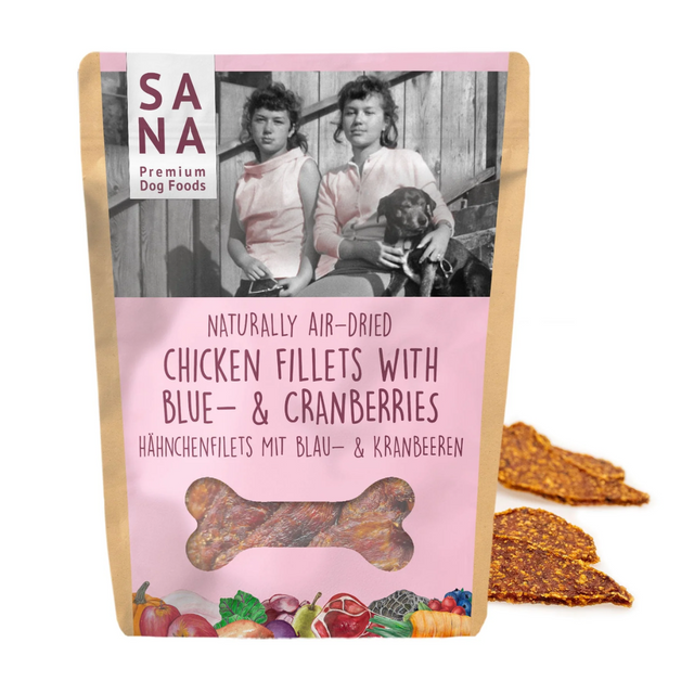 Sana Air Dried Chicken Fillets with Blueberries and Cranberries Bag