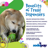 Some key benefits of treat dispensers like the SodaPup Gnome Chew and Treat Dispenser from the Sodapup website
