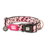 Max and Molly Pink Leopard dog collar