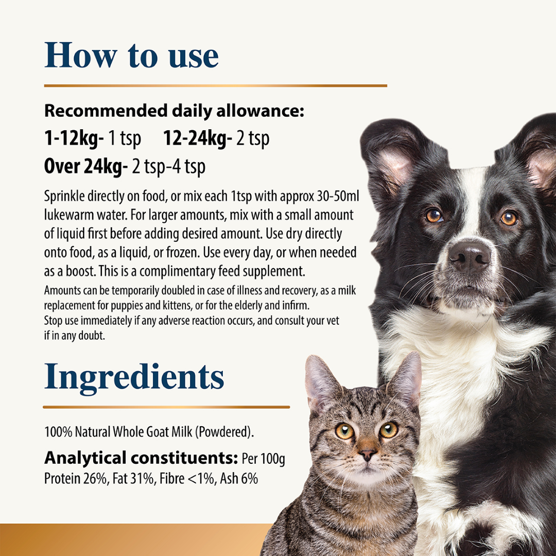 Karnlea Goat Milk Powder for Dogs and Cats