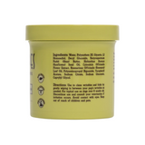 Side of a tub of The Natural Dog Company Wrinkle Wipes showing the ingredients and directions.