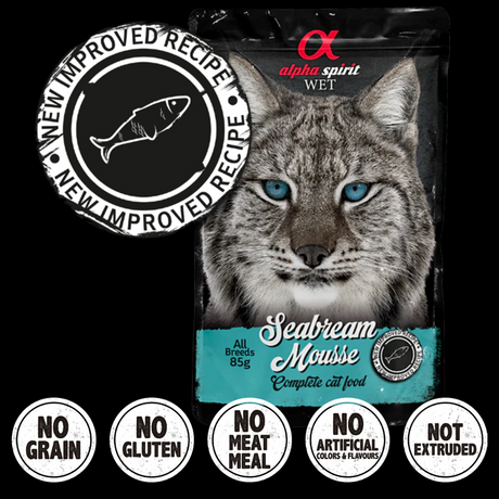 Alpha Spirit Seabream Mousse Cat Food