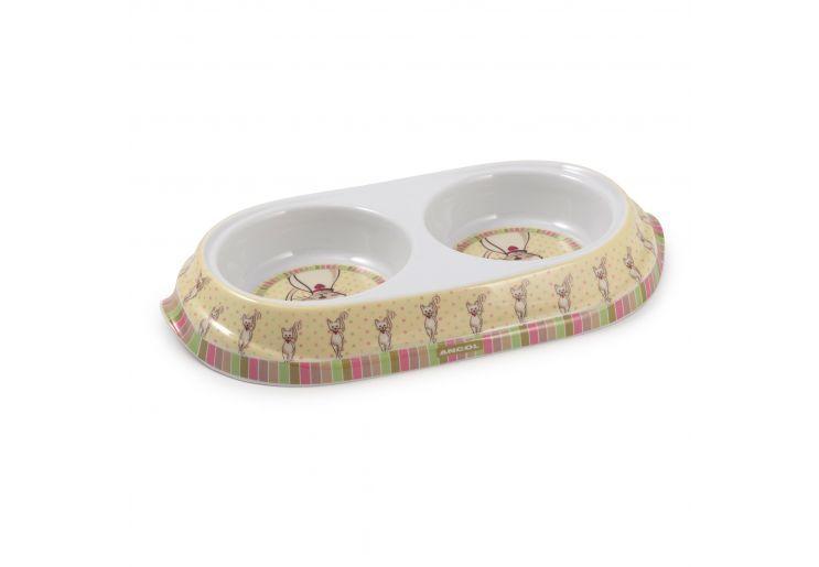 Twin Lulu Polka Cat Bowl