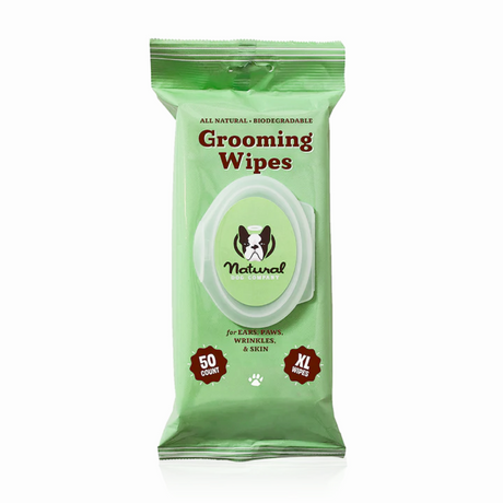 Packet of Natural Dog Company Grooming Wipes