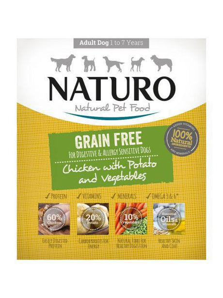 Naturo Grain Free Chicken, Potato & Vegetables Tray