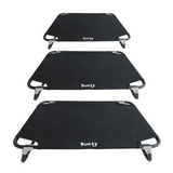 Three sizes of Bunty Foldable raised dog beds.