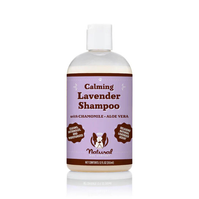 Bottle of Natural Dog Company Calming Lavender Shampoo