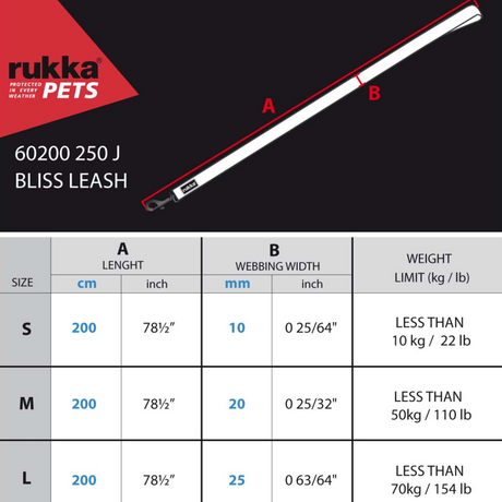 Rukka Bliss Yellow Dog Lead