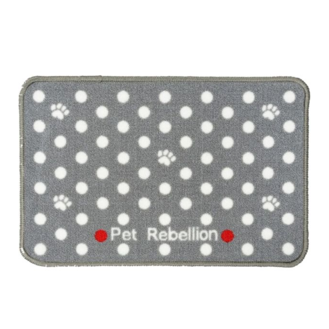 Grey Dotty Absorbent Food Mat