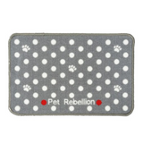 Grey Dotty Absorbent Food Mat