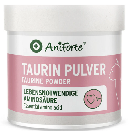 Aniforte Taurine Powder for Cats against a white background.
