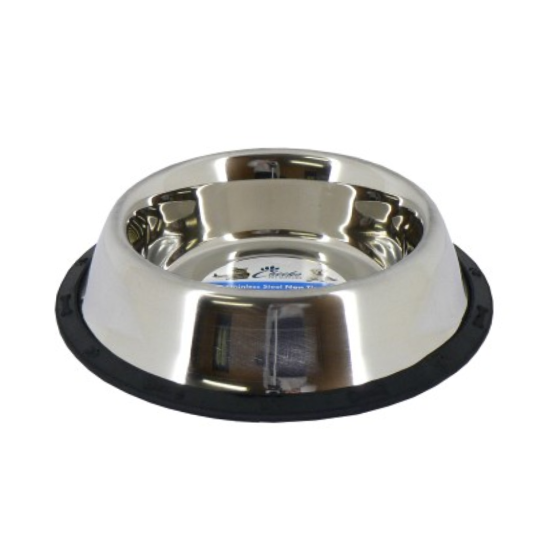 Cheeko Non Tip/Slip Stainless Steel Pet Bowl