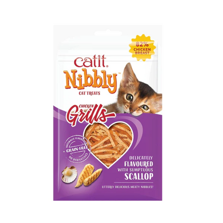 Packet of Catit Nibbly Chicken Grills Cat Treats