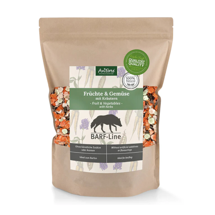 1kg bag of AniForte BARF-Line Fruit & Veg with Herbs