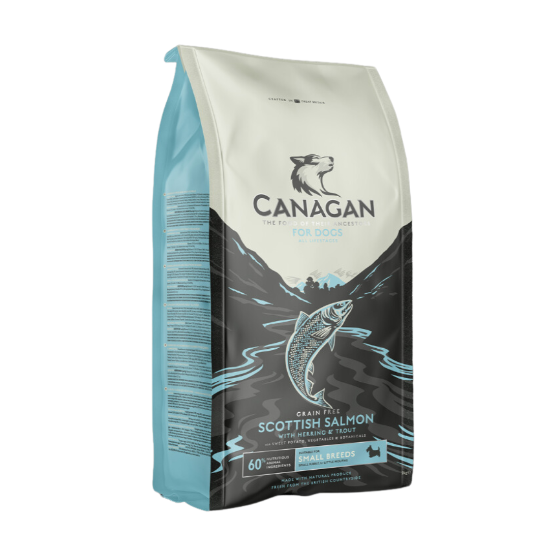 Bag of Canagan Small Breed Scottish Salmon Dog Food
